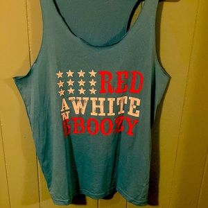 Red, White & Boozy Racerback tank top.  Never worn.